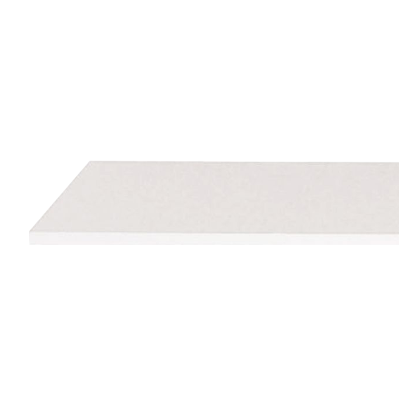 12" x 48" Melamine Wood Shelf - White