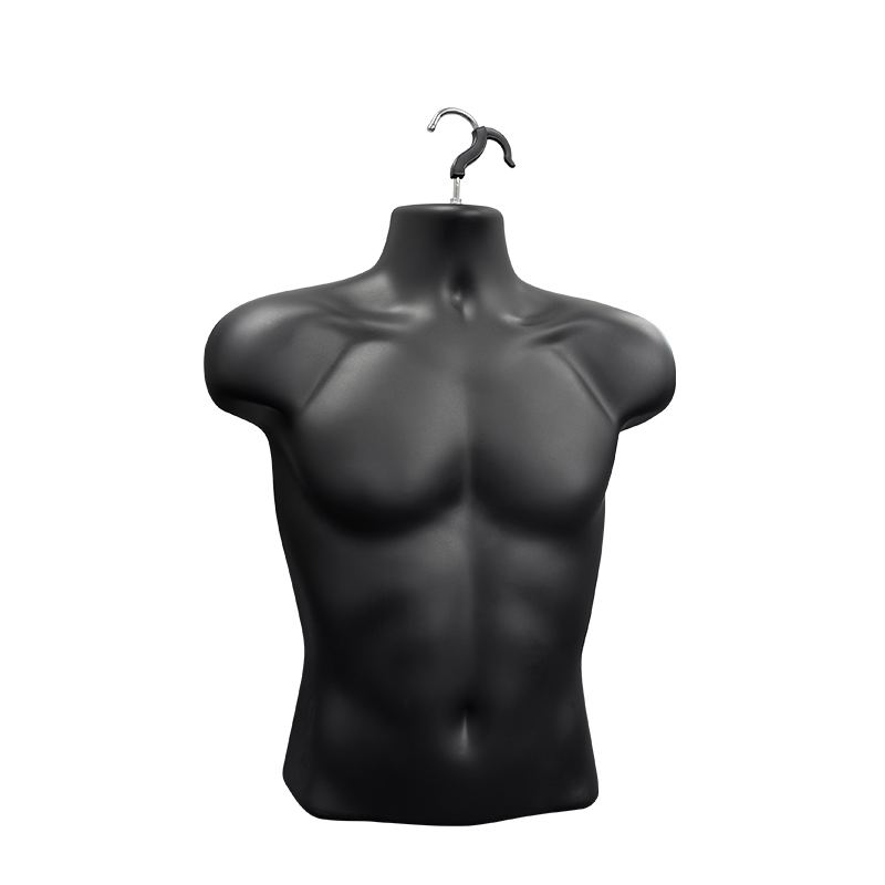 Black Male Molded Shirt Form