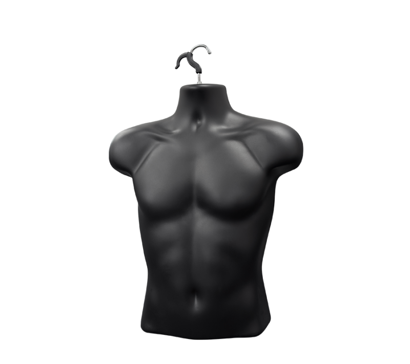 Black Male Molded Shirt Form