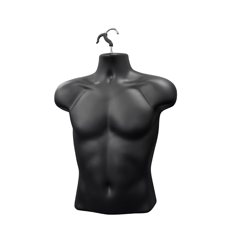 Black Male Molded Shirt Form