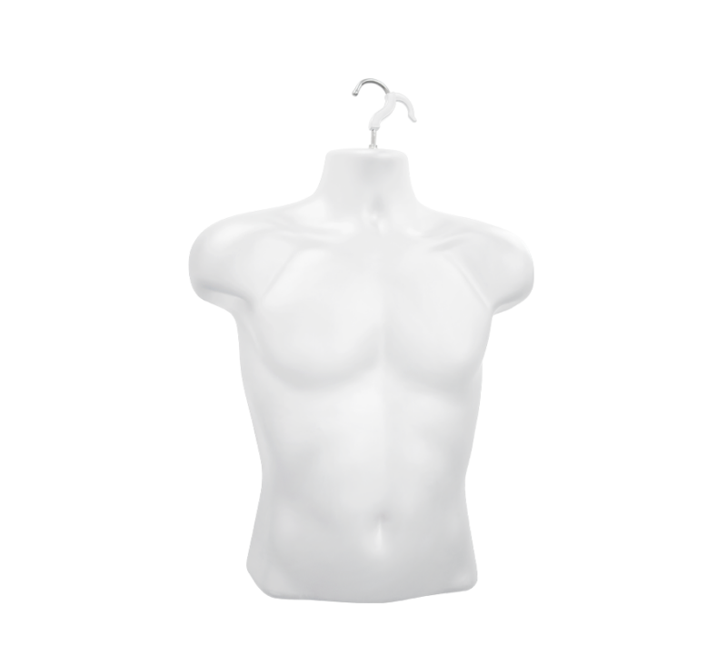 White Male Molded Shirt Form