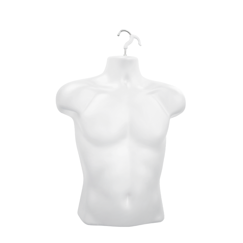 White Male Molded Shirt Form