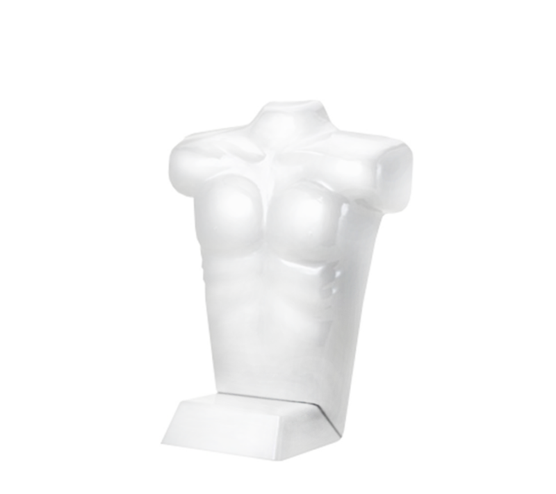 White Free Standing Male Body Form