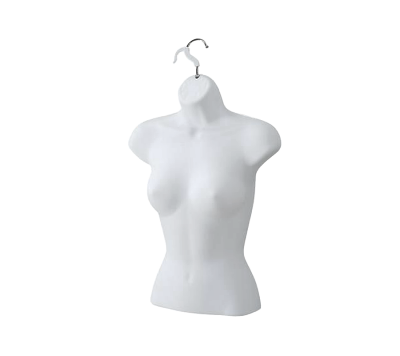 White Female Molded Shirt Form