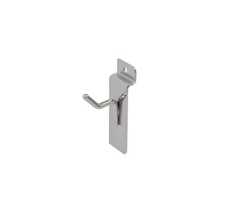 Chrome 1" Thin Slatwall Hook