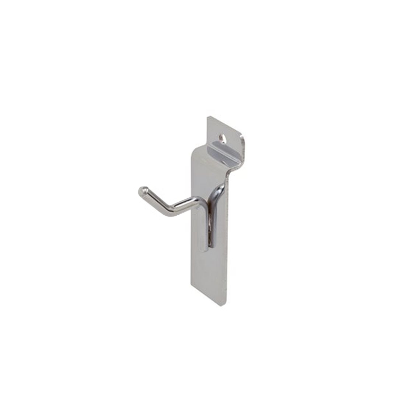 Chrome 1" Thin Slatwall Hook