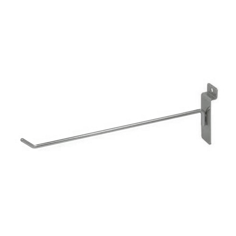 Chrome 10" Thin Slatwall Hook