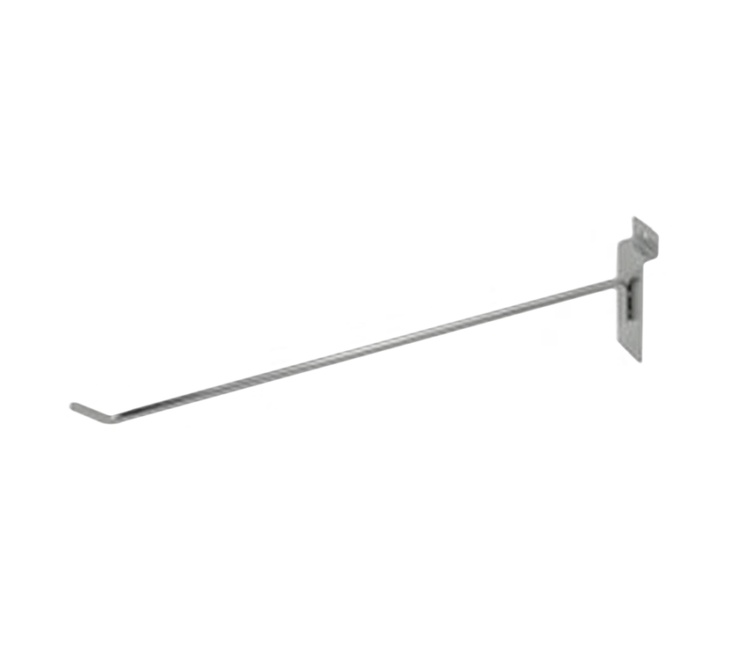 Chrome 12" Thin Slatwall Hook
