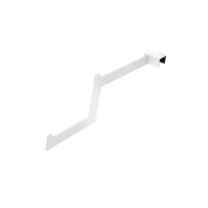 Aspect Saddle Mount Gooseneck Faceout - White