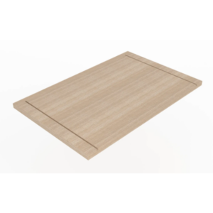 Aspect 24" Premium Wood Retail Display Shelves - Raw Oak - Image 2