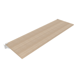 Aspect 48" Premium Wood Retail Display Shelves - Raw Oak - Image 2