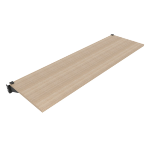 Aspect 48" Premium Wood Retail Display Shelves - Raw Oak - Image 5