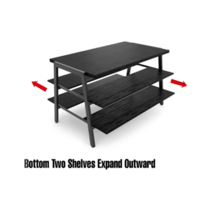 Aspect 3-Tier Display Table - Matte Black - Image 2