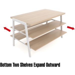 Aspect 3-Tier Display Table - White - Image 2
