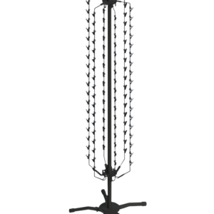ROTATING FLOOR STRIP SPINNER RACK W/ 108 CLIPS
