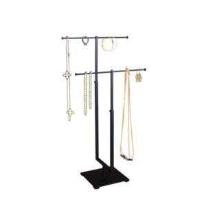 2-Tier Jewelry Display - Matte - Black - Image 4
