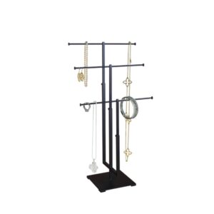 3-TIER T TOP JEWELRY DISPLAY -MATTE BLACK - Image 4
