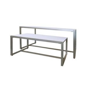 Reversible Wood Top Table Set - Black & White - Image 2