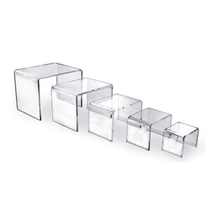 Square Riser Display (Set Of 5) - Acrylic