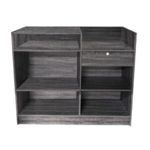 4' Ledgetop Register Counter - Rustic Gray - Image 2