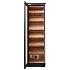 Single Door Cigar Cabinet Humidor EB 559 - Black - Image 2