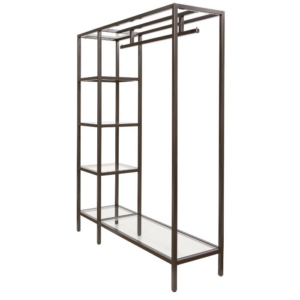 4-Tier Hybrid Bronze Etagere w/ Hang Bar