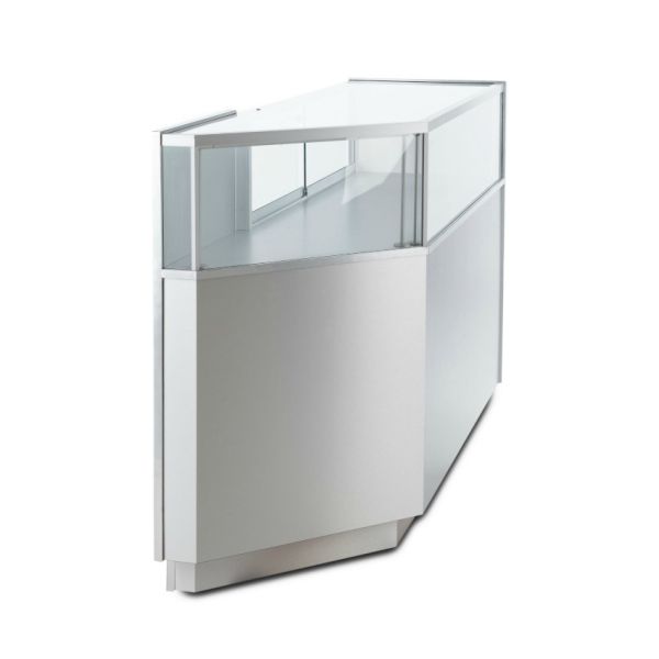 64" QUARTER VISION JEWELRY DISPLAY CASE WITH ONE CORNER Store Displays