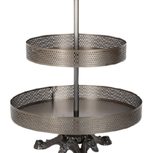 2-TIER VINTAGE MESH COUNTERTOP DISPLAY