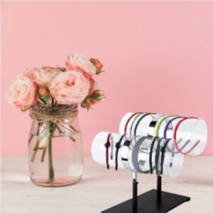 2-TIER DOUBLE HEAD BAND DISPLAY - BLACK - Image 4