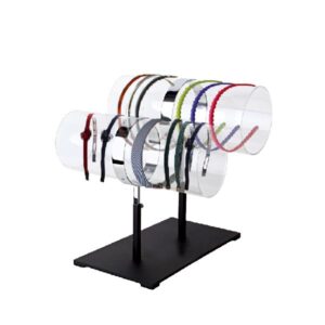 2-TIER DOUBLE HEAD BAND DISPLAY - BLACK - Image 3
