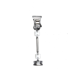 CLEAR SMALL CLIP SIGN HOLDER WITH 2" POST & MAGNET - Image 2