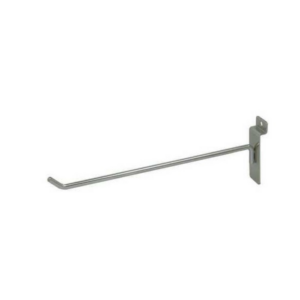 10" Slatwall Hook - Satin Chrome