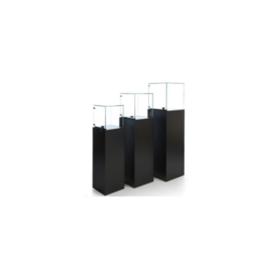 14"W Basic Pedestal w/ Cabinet - Matte Black - Image 4