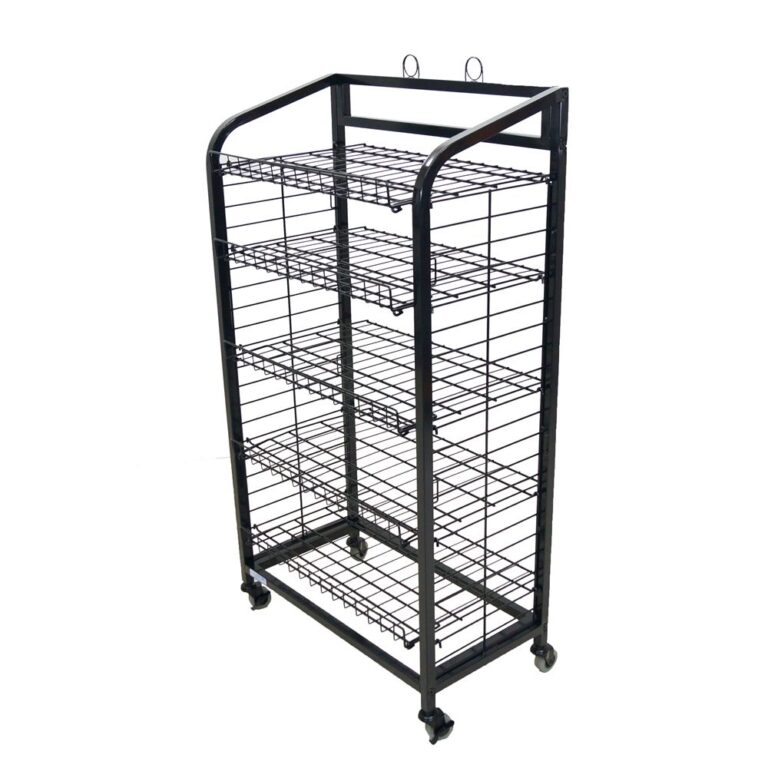 | Rolling 5-Shelf Wire Merchandiser Unit | Store Displays®