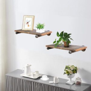 10" Black Pipeline Wall Mount Faceout Set (Metal Only) - Image 4