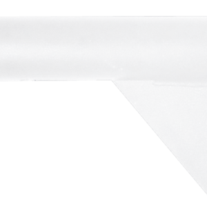 Pipeline 3" Hangrail Bracket For Rect. Tubing - Matte White