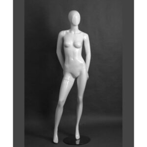 Fiberglass Female Mannequin - Glossy White (SAMANTHA/3) - Image 2