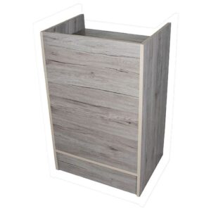 Barnwood Cash Register Stand w/ Solid Front