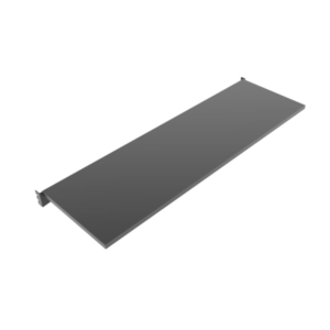 Aspect 48" Metal Retail Display Shelves - Matte Black - Image 2