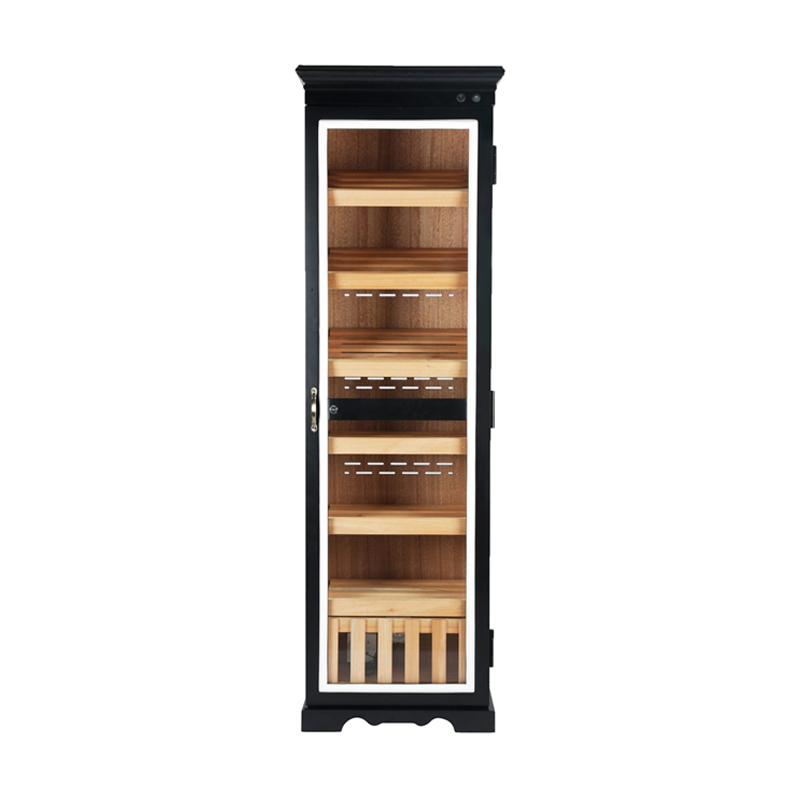 Black Cigar Humidor Cabinet - 2000 Cigars