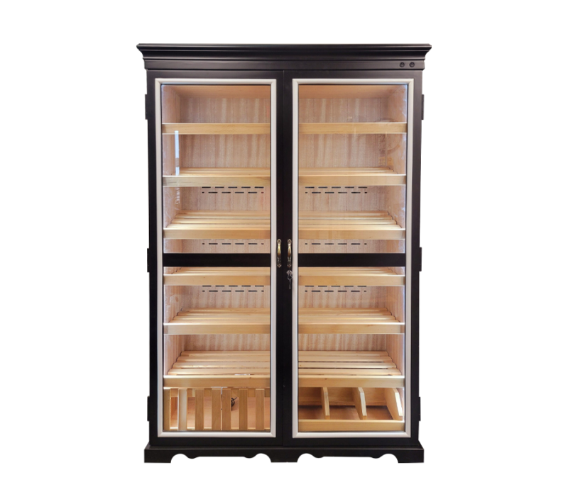 Black Cigar Humidor Cabinet - 4000 Cigars