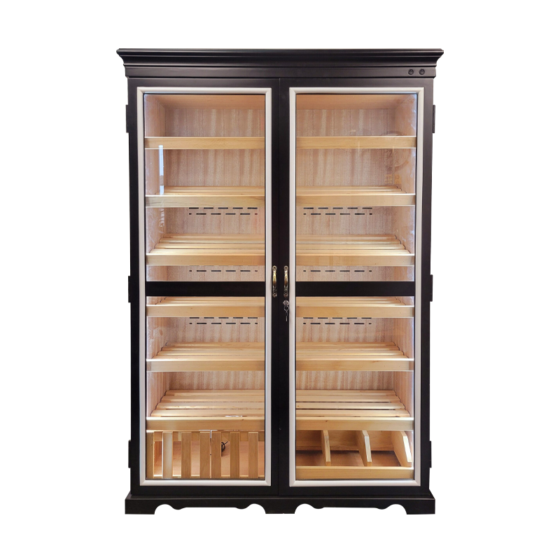 Black Cigar Humidor Cabinet - 4000 Cigars