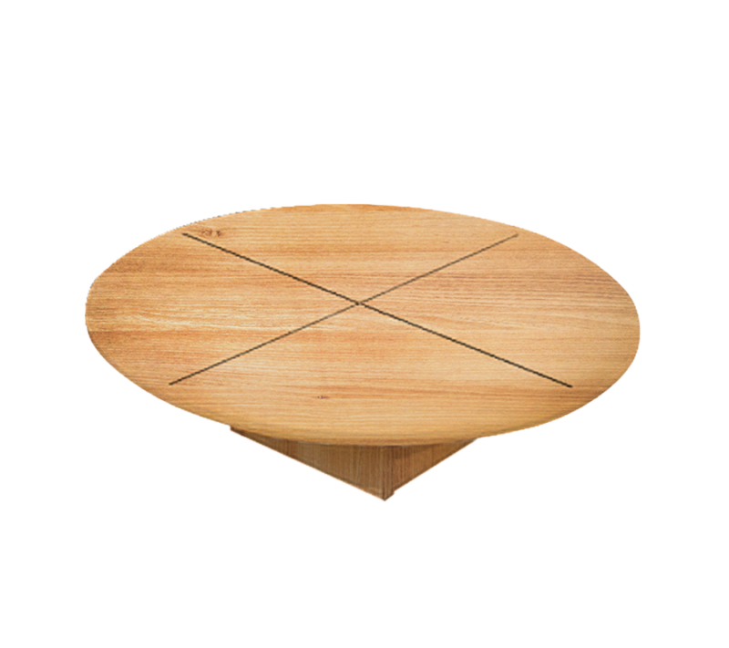 30"D Round Wooden Base - Maple