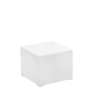 Mannequin Square Base - Matte White