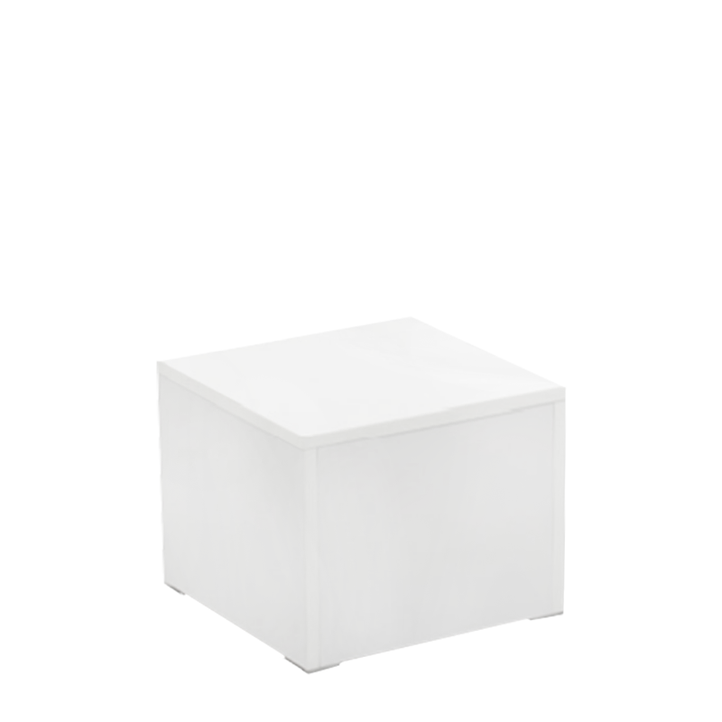 Mannequin Square Base - Matte White