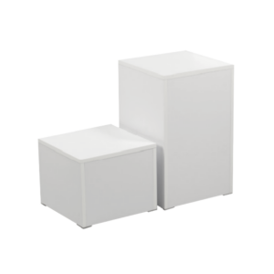 Mannequin Square Base - Matte White