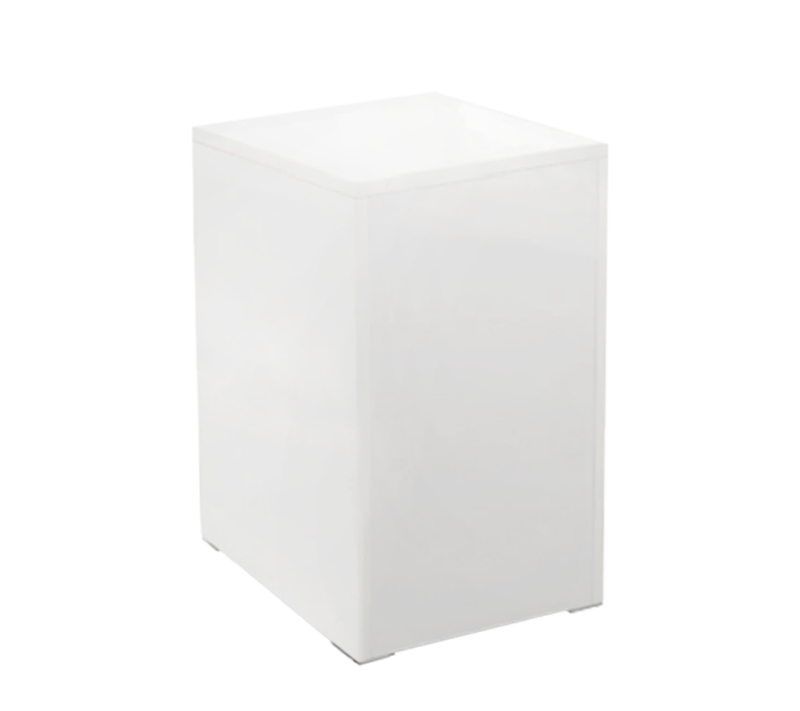 24"H Mannequin Square Base - Matte White