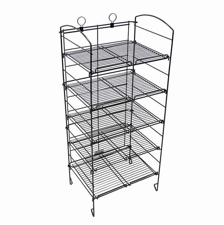 foldable 5 tier wire merchandiser