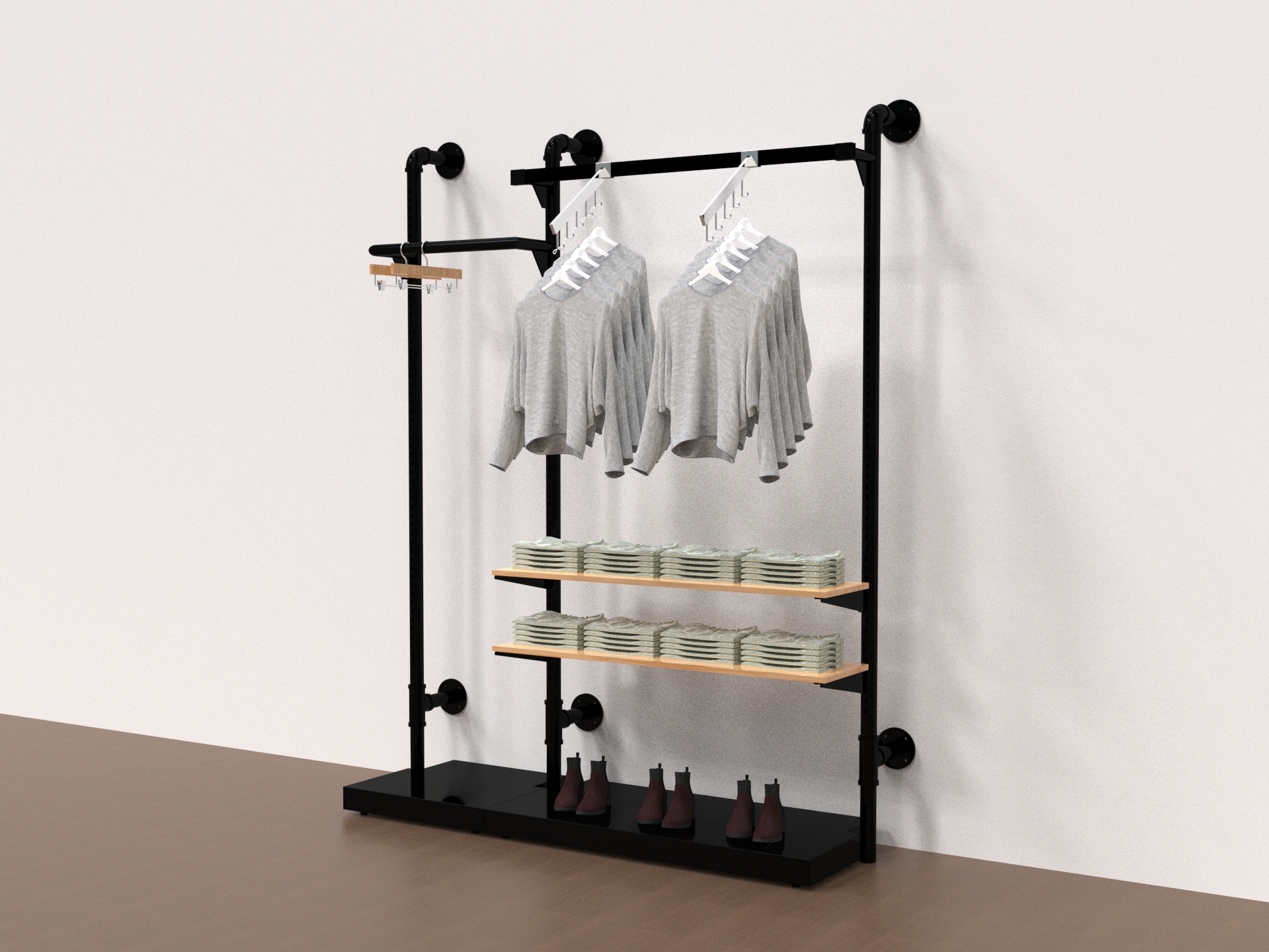 Pipe Rack - Matte Black