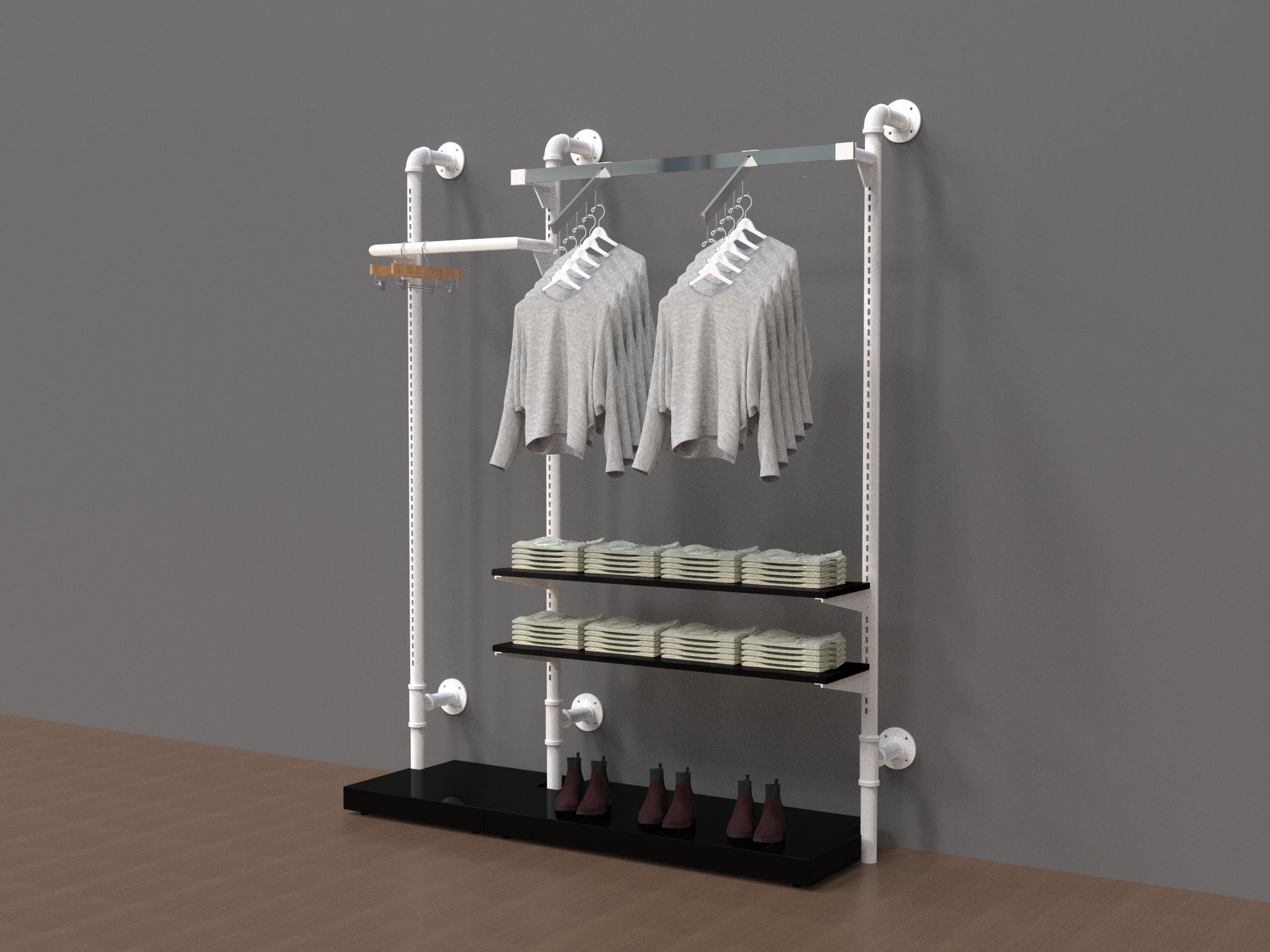 Pipe Rack - Matte White